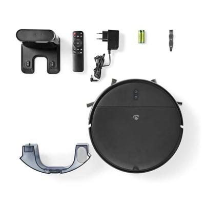 Robotstofzuiger | Willekeurig | Wi-Fi | Capaciteit opvangreservoir: 0.2 l | Automatisch opladen | Diameter: 300 mm | Maximale gebruiksduur: 90 min | Zwart | Android / IOS - thumbnail
