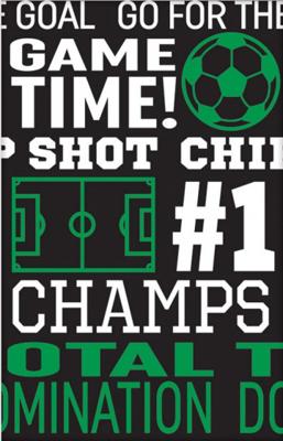 Amscan Tafelkleed goal getter zwart/groen 137 x 259 cm | 24 stuks