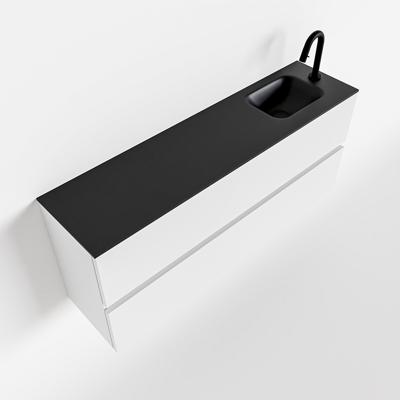 MONDIAZ ADA 120cm toiletmeubel talc. LEX wastafel urban rechts 1 kraangat