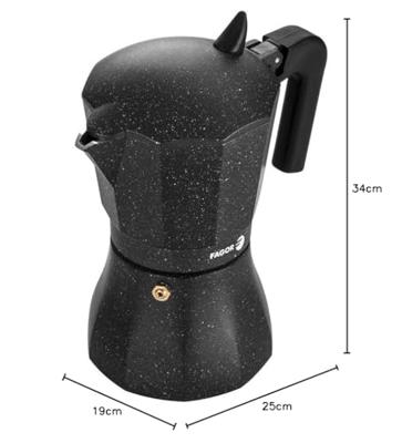 Percolator Fagor TIRAMISU 12 Zwart Aluminium 12 Koppar