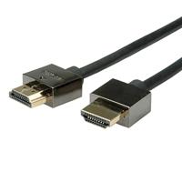 ROLINE Notebook HDMI High Speed Kabel I HDMI-kabel met Ethernet, HD, 4K2K, 3D I 5m, zwart - thumbnail