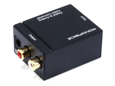 Monoprice digitale coax en optische toslink naar R/L stereo audio converter