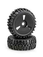 Absima Dirt banden op disc velgen voor 1/8 buggy - Zwart - thumbnail