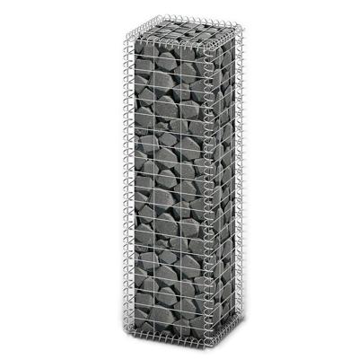 VidaXL Schanskorf met deksels 100x30x30 cm gegalvaniseerd draad