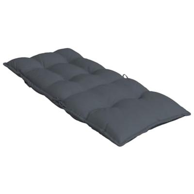 VidaXL Stoelkussens 2 st hoge rug oxford stof antracietkleurig