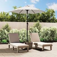 VidaXL Parasol 200x224 cm aluminium zandwit - thumbnail