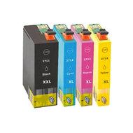 Huismerk Epson 27XL (T2715) Inktcartridges Multipack (zwart + 3 kleuren) - thumbnail