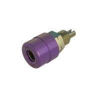 SKS Hirschmann BIL 20 Au vi Laboratoriumbus Bus, inbouw verticaal Stift-Ø: 4 mm Violet 1 stuk(s) - thumbnail