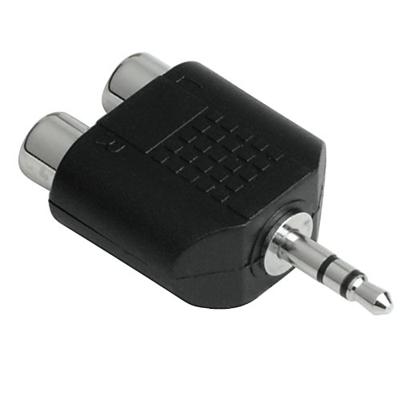 Hama 75122376 - kabel-interface/adapter (3,5 mm, 2 x RCA male connector/vrouwelijke connector, zwart)