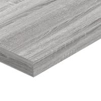 Wandschappen 4 st 40x10x1,5 cm bewerkt hout grijs sonoma eiken - thumbnail