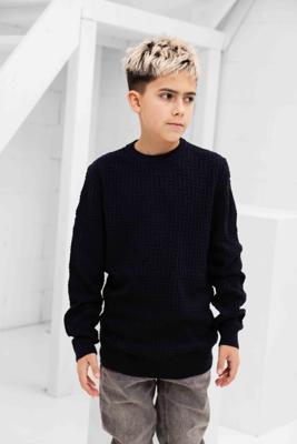 Antony Morato Merino Sweater Kids Donkerblauw - Maat 140 - Kleur: Blauw | Soccerfanshop