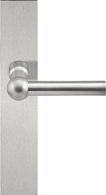 Formani FERROVIA FVL125P236SFC deurkruk L-model ongeveerd op schild blind - mat RVS Formani FERROVIA FVL125P236SFC deurkruk L-model ongeveerd op schild blind - mat RVS