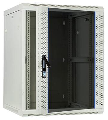 DSI 15U witte wandkast met glazen deur - DS6615W server rack