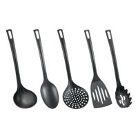 Metaltex nylon keukengerei zwart 5 stuks - thumbnail