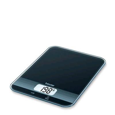 Beurer KS 19 Keukenweegschaal Digitaal Weegbereik (max.)=5 kg Zwart 200 x 145 x 17