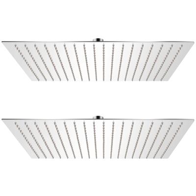 VidaXL Regendouchekop 2 st 50x50 cm roestvrij staal