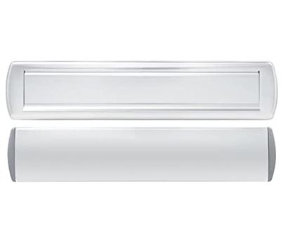 AXA Brievenbus Briefplaat + Tochtklep Curve Plus Aluminium 340 x 74 mm
