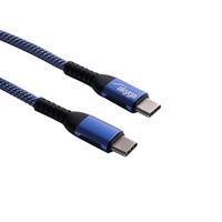 Akyga USB-kabel USB-C stekker, USB-C stekker 1.80 m Blauw AK-USB-38 - thumbnail