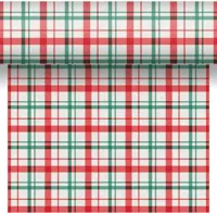 Duni dunicel 3-in-1 tafelloper seasonal delight 40x480cm rood, groen - thumbnail
