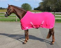 QHP Fleece Zweet Deken Fuchsia - 205cm - thumbnail