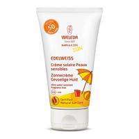 Weleda Edelweiss zonnecreme gevoelige huid SPF50 50 Milliliter - thumbnail
