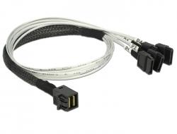DeLOCK Mini SAS HD SFF-8643 > 4x SATA 7-Pin kabel