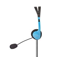 Nedis CHST100BU Pc-headset On-ear 2x 3,5 Mm Connectoren 2,0 M Blauw - thumbnail