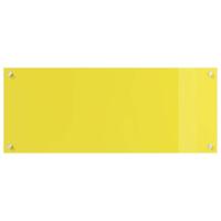 VidaXL Keuken spatscherm geel 100 x 40 cm gehard glas - thumbnail
