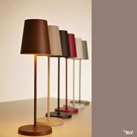 SLV Buiten tafellampVinolina Two roest - oplaadbaar - 1007695 - thumbnail