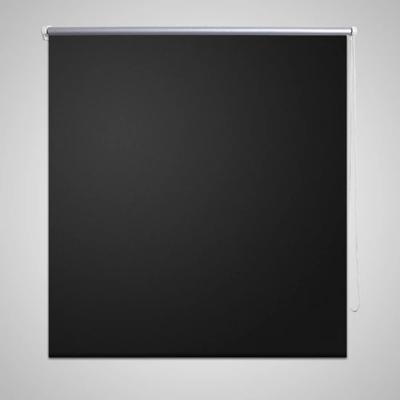 VidaXL Rolgordijn verduisterend 144,4 x 230 cm stofbreedte 140 cm zwart