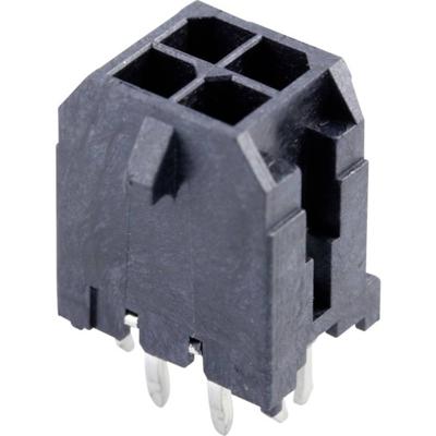 Molex 430450424 Male header, inbouw (standaard) Totaal aantal polen: 4 Rastermaat: 3 mm Inhoud: 1 stuk(s) Tray