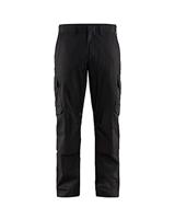 Blåkläder Industrie werkbroek stretch met kniezakken 14481832 | Zwart/Donkergrijs | Maat 58 - 7330509760871 - thumbnail