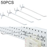50 stuks supermarkt kleding Shop Pegboard Slat Wall haak plank gat plaat gat Pitch: 2 5 cm lengte: 20 cm draaddiameter: 3.3 mm - thumbnail