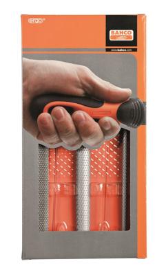 Bahco Set van drie vijlen met ergonomisch hecht voor houtbewerking | 6-470-08-2-2