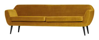 Woood Rocco 3-zitsbank - Velvet - Oker