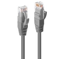 LINDY 45407 RJ45 Netwerkkabel, patchkabel CAT 6 U/UTP 10.00 m Grijs Snagless 1 stuk(s) - thumbnail