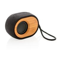 speaker Bamboo X bluetooth 12 cm zwart 2-delig - thumbnail