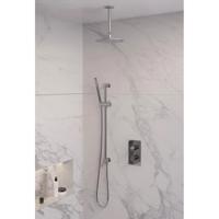 Inbouw Regendouche Set Brauer Chrome Edition Plafond Uitloop Ronde Hoofddouche 20 cm Met Glijstang Brauer - thumbnail
