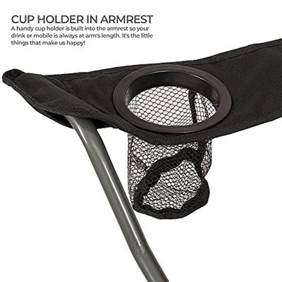 Highlander Edinburgh Camping Chair - Black