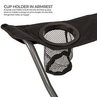 Highlander Edinburgh Camping Chair - Black - thumbnail