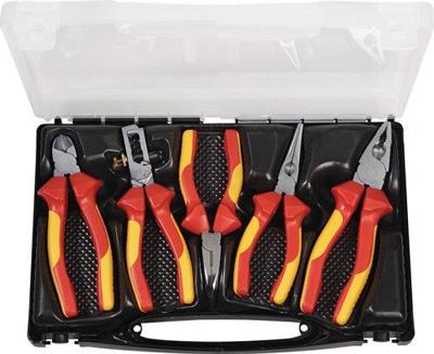 Promat /tecwerk set tangen | inhoud 5 delig vde geïsoleerd | verchroomd | in kunststof koffer - 4000810887 Promat /tecwerk set tangen | inhoud 5 delig vde geïsoleerd | verchroomd | in kunststof koffer - 4000810887