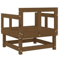 Tuinstoelen 2 st massief grenenhout honingbruin - thumbnail