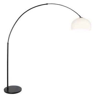 Steinhauer Vloerlamp Sparkled light 9831 zwart kap kunststof wit