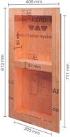 Schluter inbouwnis 305x711mm kb12n305711a1 - thumbnail