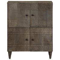 Dressoir 60x33x75 cm massief mangohout - thumbnail