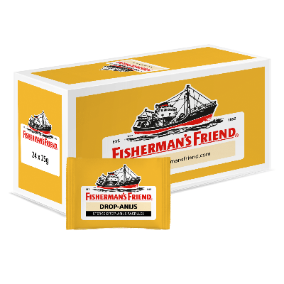 Fisherman's Friend strong drop anijs geel (24x 25gr)