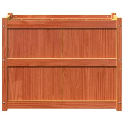 VidaXL Plantenbak 90x50x70 cm massief grenenhout wasbruin