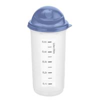 Rotho Rondo Shaker 0.5L Horizon Blauw/Transparant - thumbnail