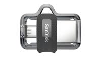 SanDisk 173384 USB flash drive 32 GB USB Type-A / Micro-USB Zwart, Transparant - thumbnail