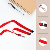 Badgekoord Europel rood | 10 stuks - thumbnail